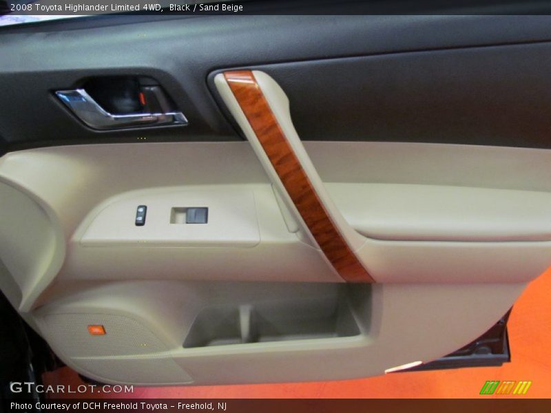 Black / Sand Beige 2008 Toyota Highlander Limited 4WD