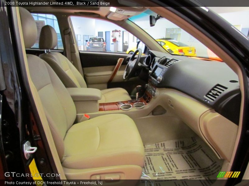 Black / Sand Beige 2008 Toyota Highlander Limited 4WD