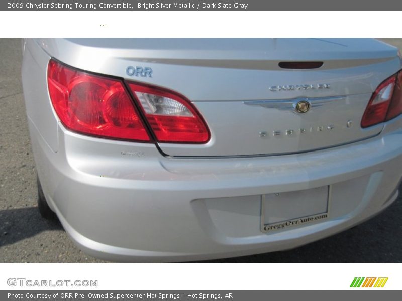 Bright Silver Metallic / Dark Slate Gray 2009 Chrysler Sebring Touring Convertible