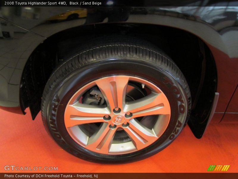 Black / Sand Beige 2008 Toyota Highlander Sport 4WD