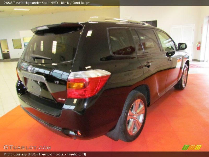 Black / Sand Beige 2008 Toyota Highlander Sport 4WD