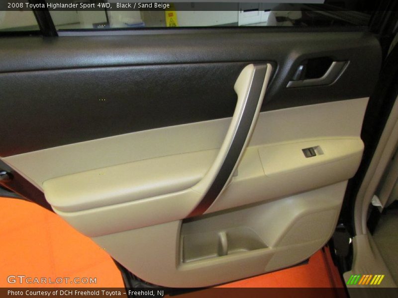 Black / Sand Beige 2008 Toyota Highlander Sport 4WD