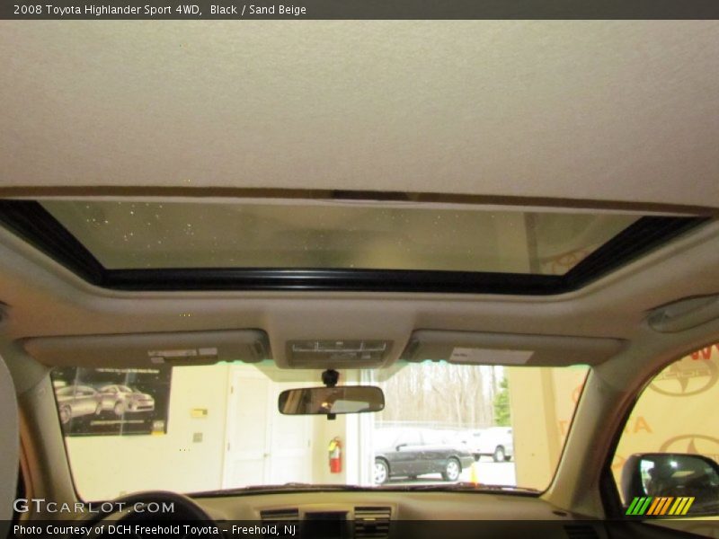 Black / Sand Beige 2008 Toyota Highlander Sport 4WD