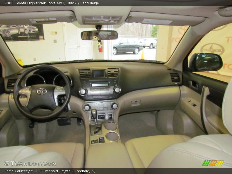 Black / Sand Beige 2008 Toyota Highlander Sport 4WD