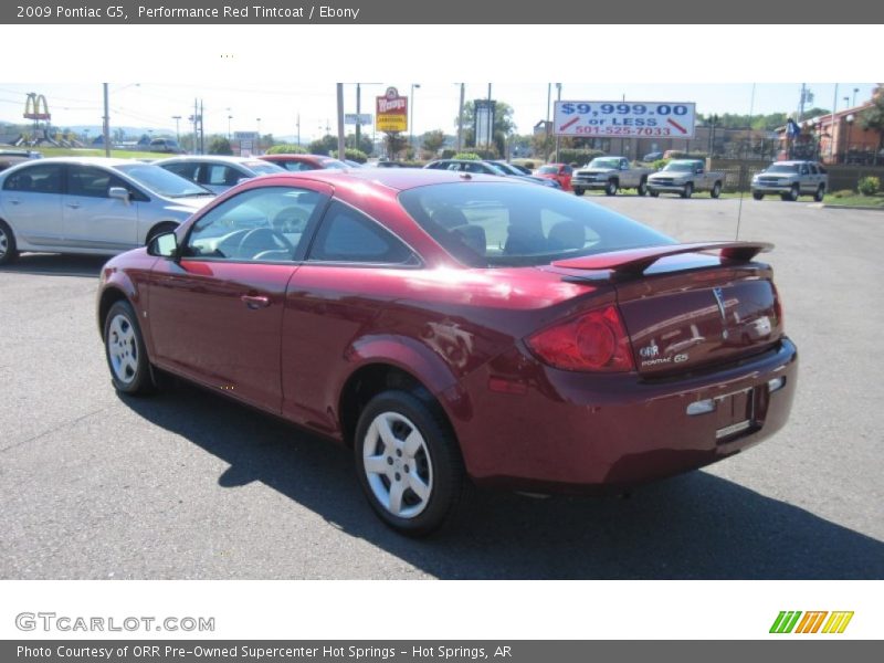 Performance Red Tintcoat / Ebony 2009 Pontiac G5