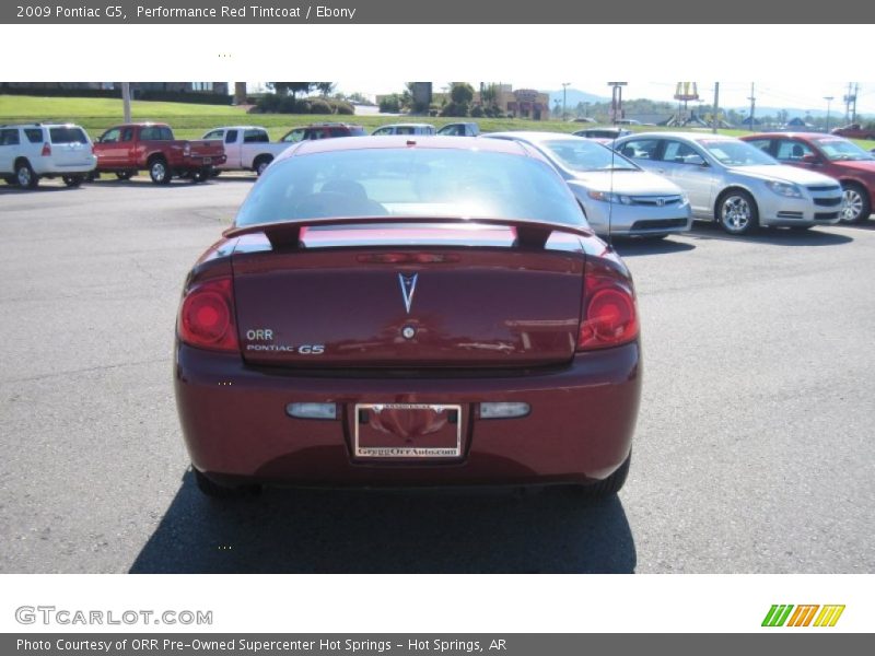 Performance Red Tintcoat / Ebony 2009 Pontiac G5