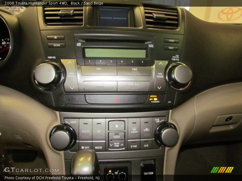 Black / Sand Beige 2008 Toyota Highlander Sport 4WD