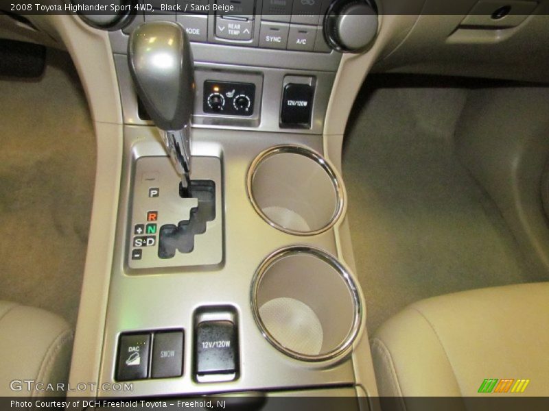 Black / Sand Beige 2008 Toyota Highlander Sport 4WD
