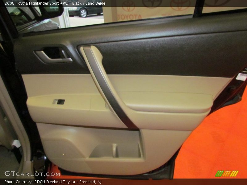 Black / Sand Beige 2008 Toyota Highlander Sport 4WD