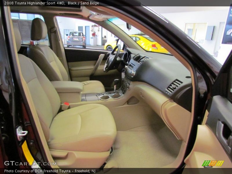 Black / Sand Beige 2008 Toyota Highlander Sport 4WD