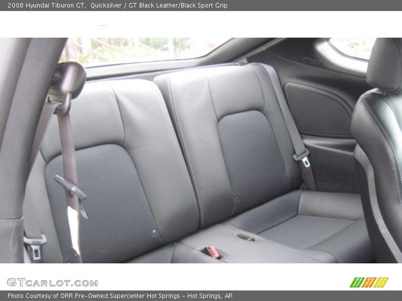 Quicksilver / GT Black Leather/Black Sport Grip 2008 Hyundai Tiburon GT