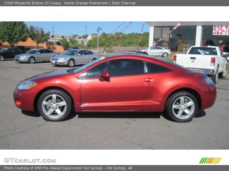 Sunset Orange Pearlescent / Dark Charcoal 2008 Mitsubishi Eclipse GS Coupe