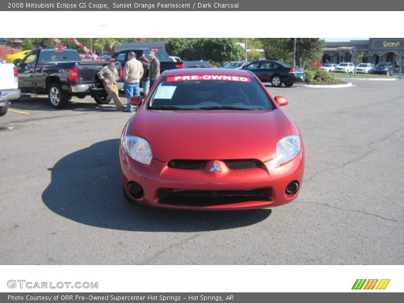 Sunset Orange Pearlescent / Dark Charcoal 2008 Mitsubishi Eclipse GS Coupe