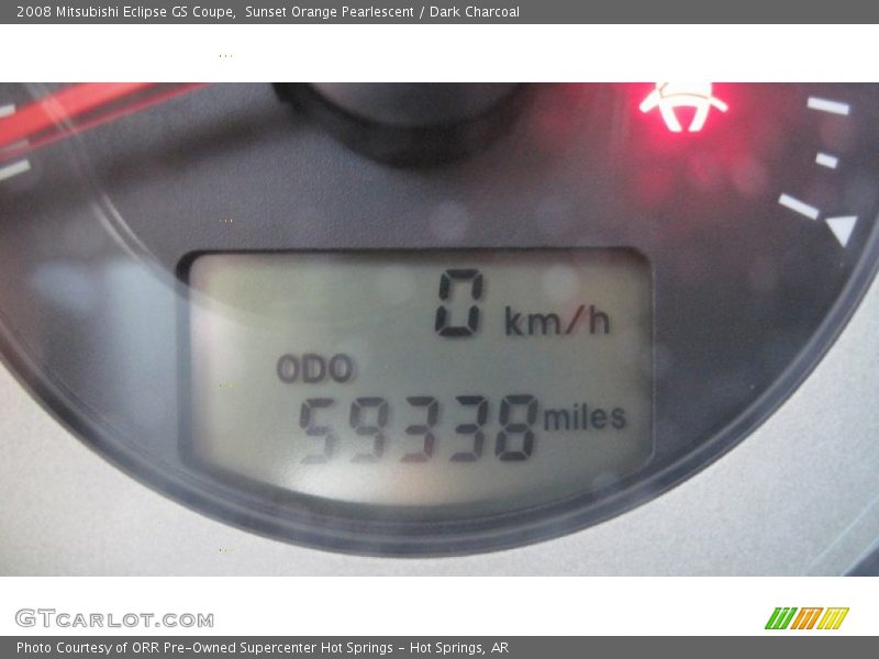 Sunset Orange Pearlescent / Dark Charcoal 2008 Mitsubishi Eclipse GS Coupe
