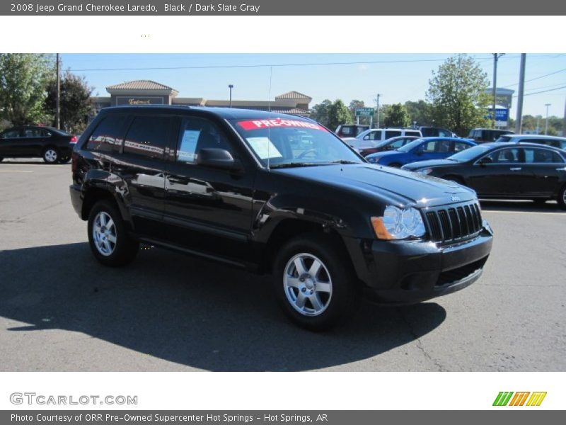 Black / Dark Slate Gray 2008 Jeep Grand Cherokee Laredo