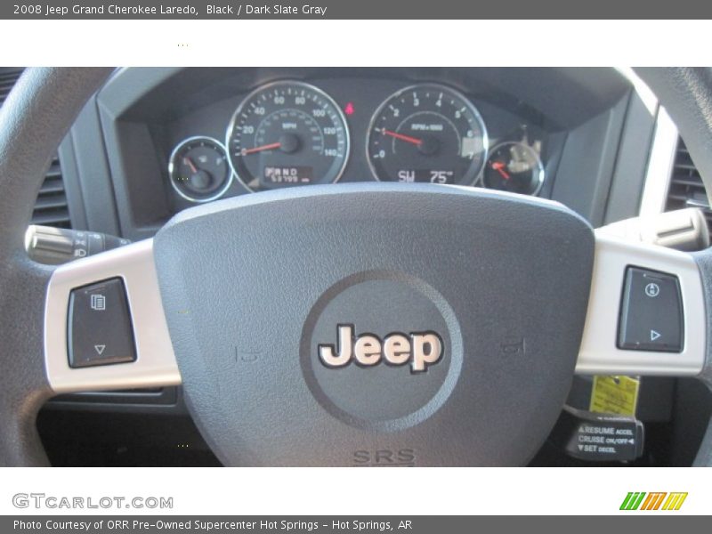 Black / Dark Slate Gray 2008 Jeep Grand Cherokee Laredo