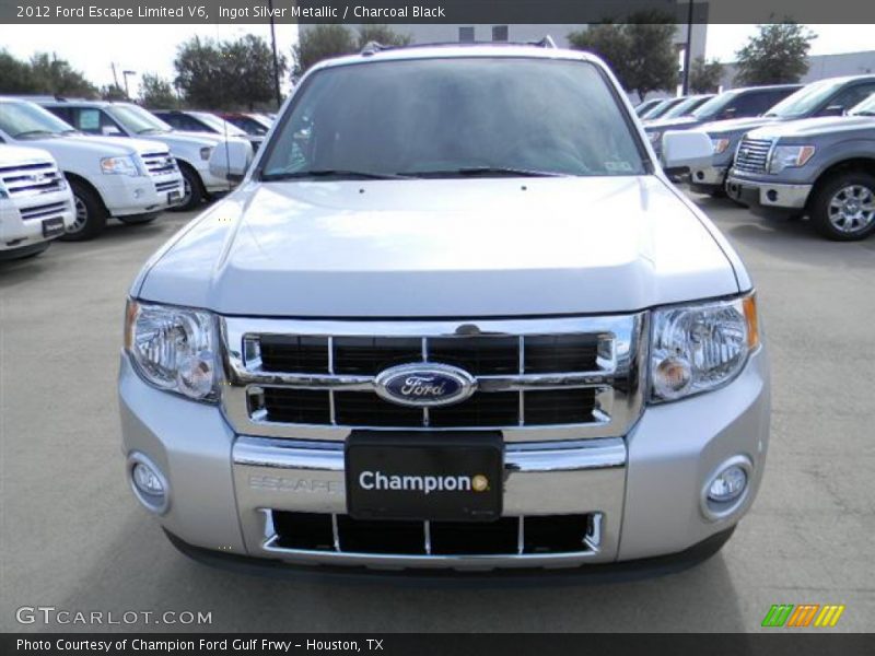 Ingot Silver Metallic / Charcoal Black 2012 Ford Escape Limited V6