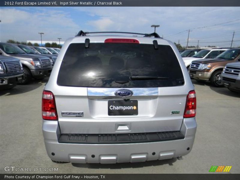 Ingot Silver Metallic / Charcoal Black 2012 Ford Escape Limited V6