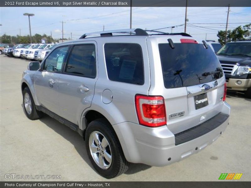 Ingot Silver Metallic / Charcoal Black 2012 Ford Escape Limited V6
