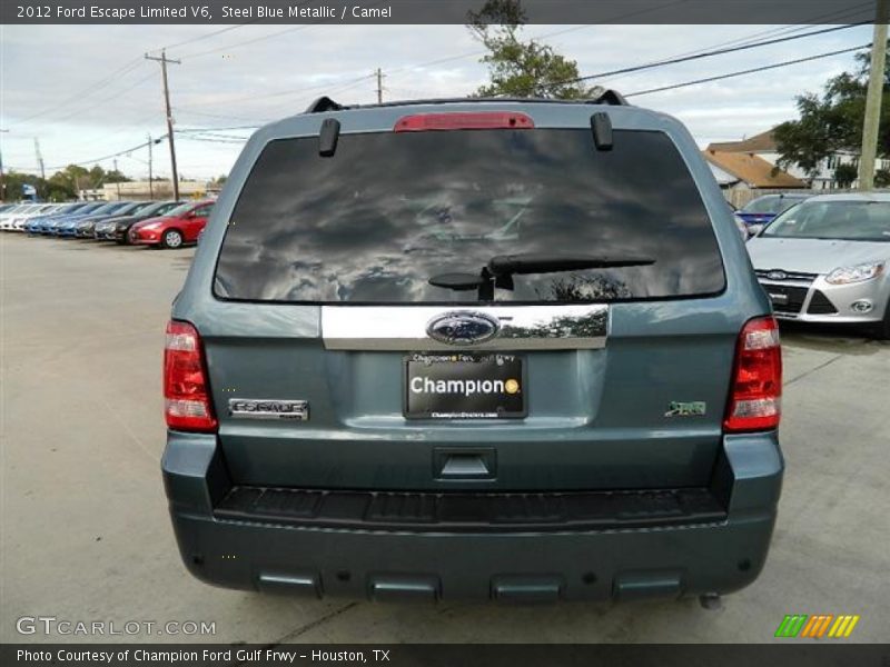Steel Blue Metallic / Camel 2012 Ford Escape Limited V6