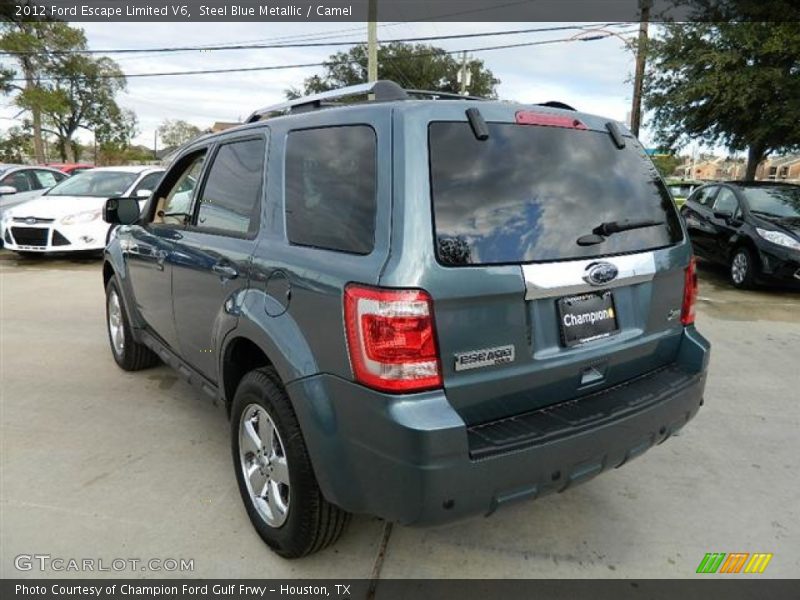 Steel Blue Metallic / Camel 2012 Ford Escape Limited V6
