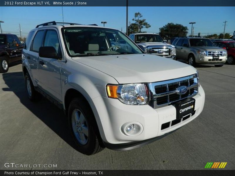 White Suede / Stone 2012 Ford Escape XLT V6