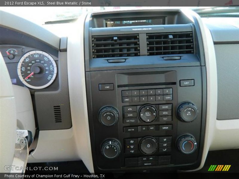 Steel Blue Metallic / Stone 2012 Ford Escape XLS