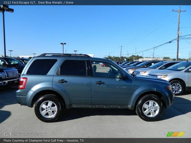 Steel Blue Metallic / Stone 2012 Ford Escape XLT