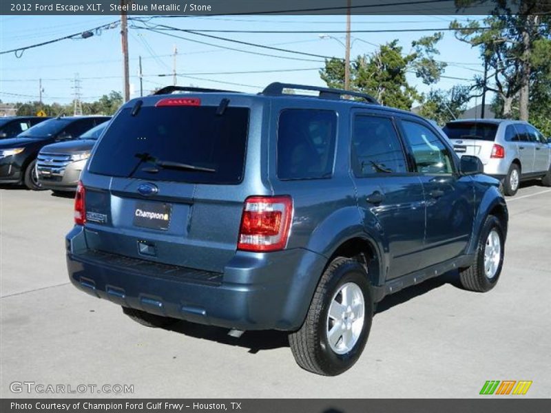 Steel Blue Metallic / Stone 2012 Ford Escape XLT