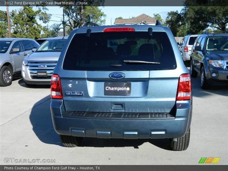 Steel Blue Metallic / Stone 2012 Ford Escape XLT