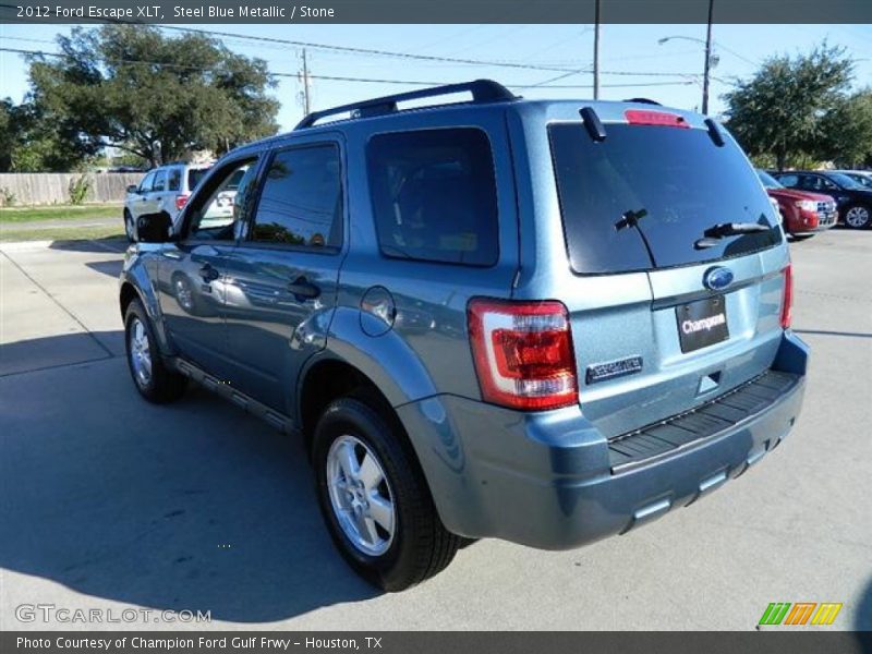 Steel Blue Metallic / Stone 2012 Ford Escape XLT