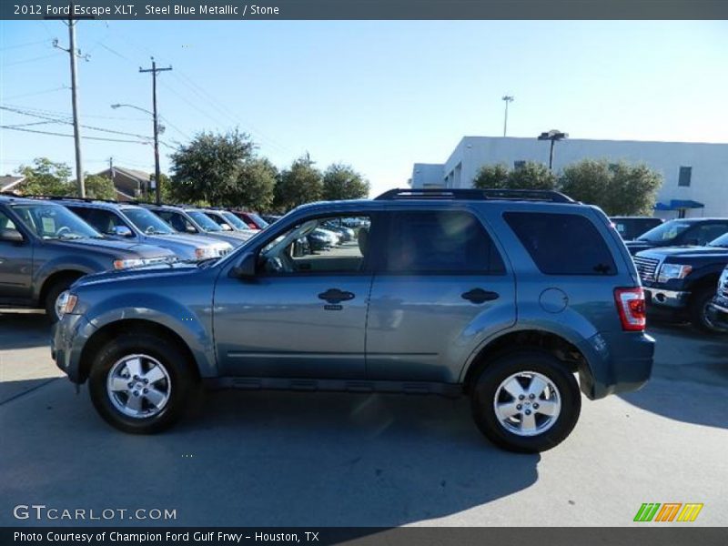 Steel Blue Metallic / Stone 2012 Ford Escape XLT