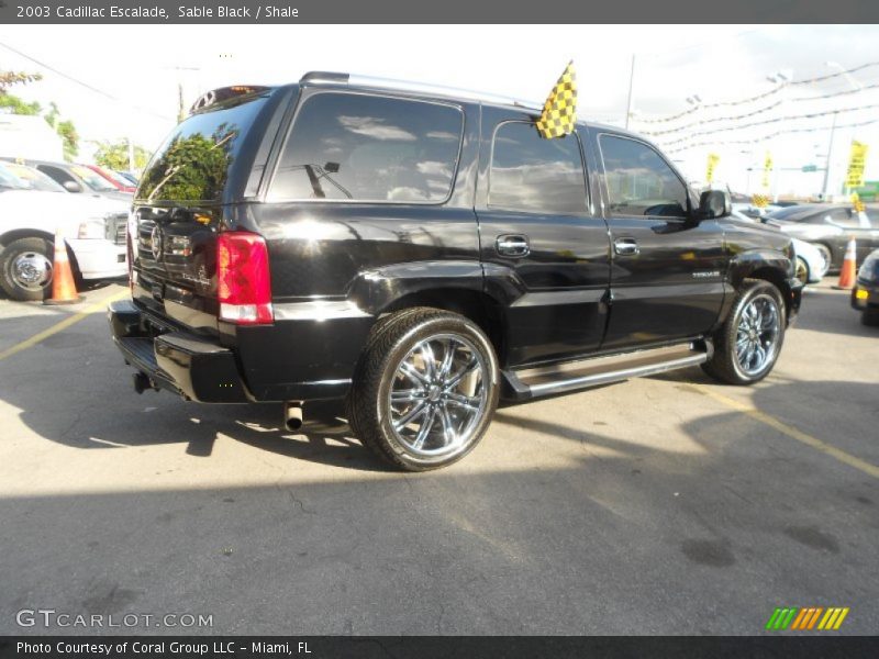 Sable Black / Shale 2003 Cadillac Escalade