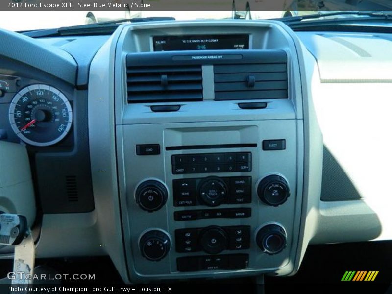 Steel Blue Metallic / Stone 2012 Ford Escape XLT
