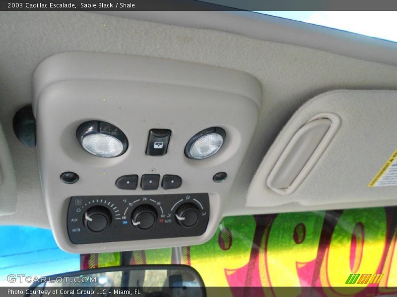 Sable Black / Shale 2003 Cadillac Escalade