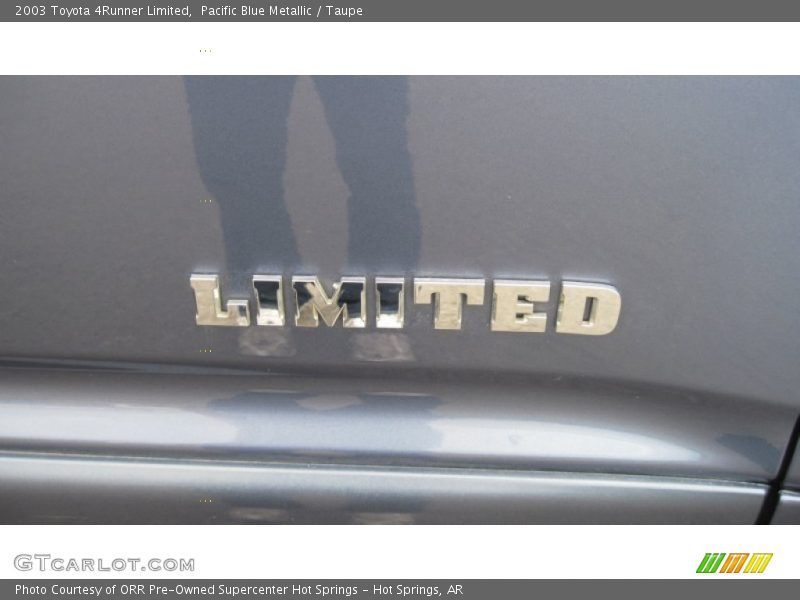 Pacific Blue Metallic / Taupe 2003 Toyota 4Runner Limited