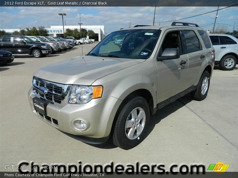 Gold Leaf Metallic / Charcoal Black 2012 Ford Escape XLT