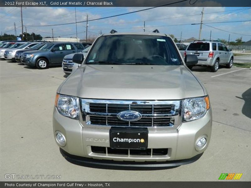 Gold Leaf Metallic / Charcoal Black 2012 Ford Escape XLT