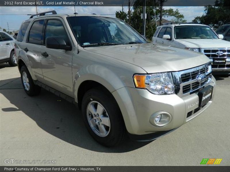 Gold Leaf Metallic / Charcoal Black 2012 Ford Escape XLT