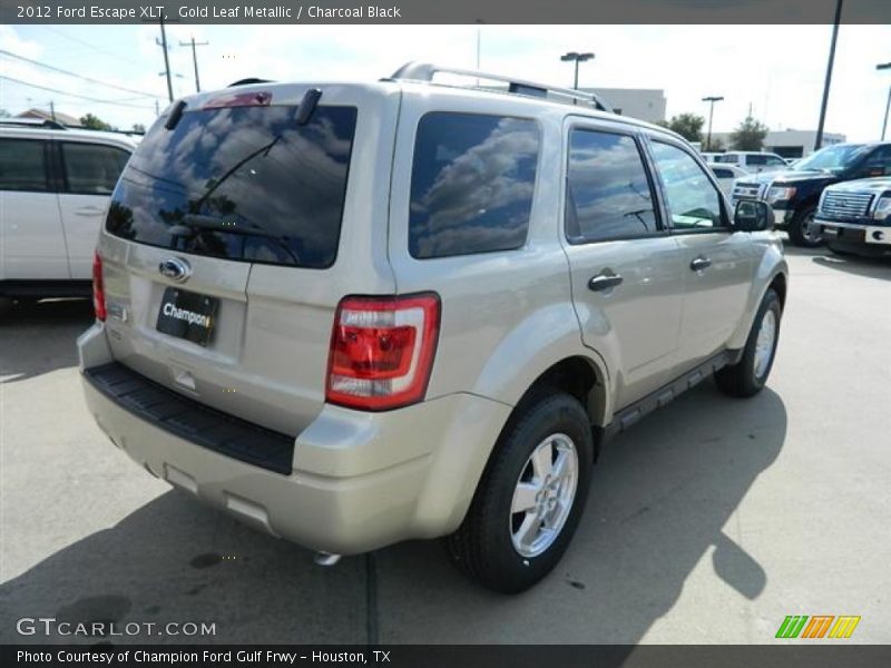 Gold Leaf Metallic / Charcoal Black 2012 Ford Escape XLT