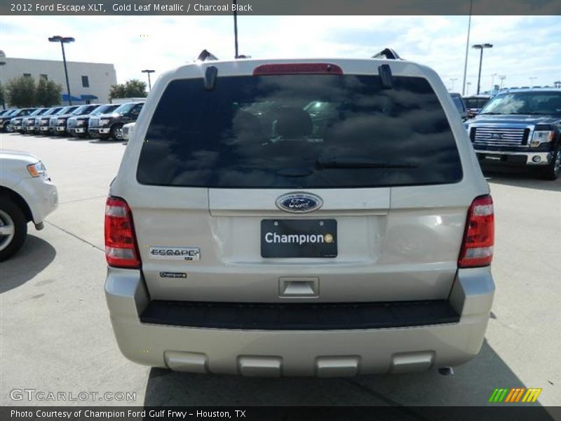Gold Leaf Metallic / Charcoal Black 2012 Ford Escape XLT