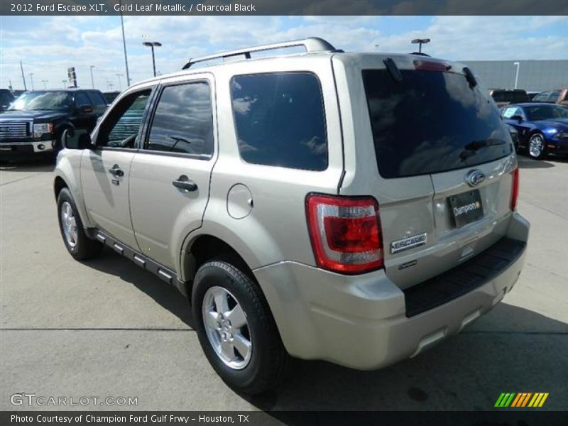 Gold Leaf Metallic / Charcoal Black 2012 Ford Escape XLT