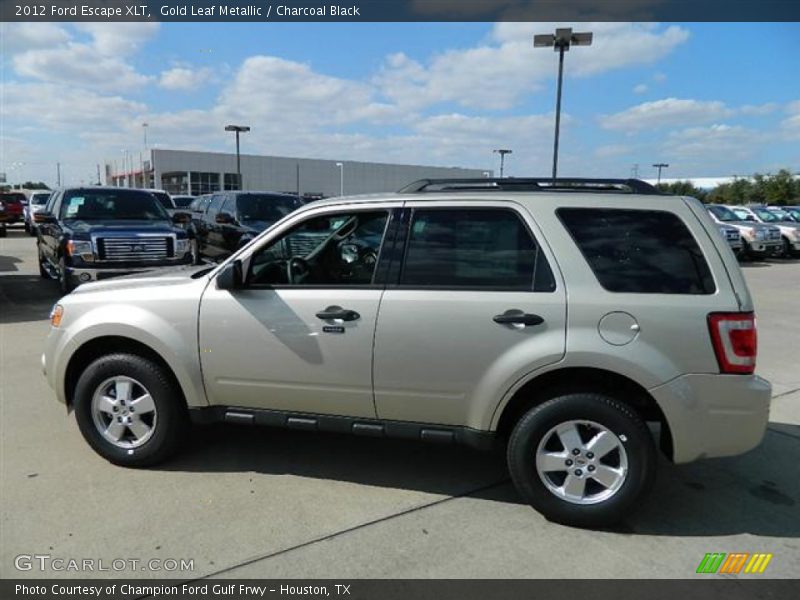 Gold Leaf Metallic / Charcoal Black 2012 Ford Escape XLT