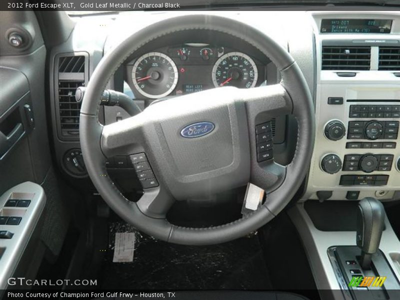 Gold Leaf Metallic / Charcoal Black 2012 Ford Escape XLT