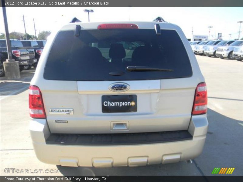 Gold Leaf Metallic / Charcoal Black 2012 Ford Escape XLT