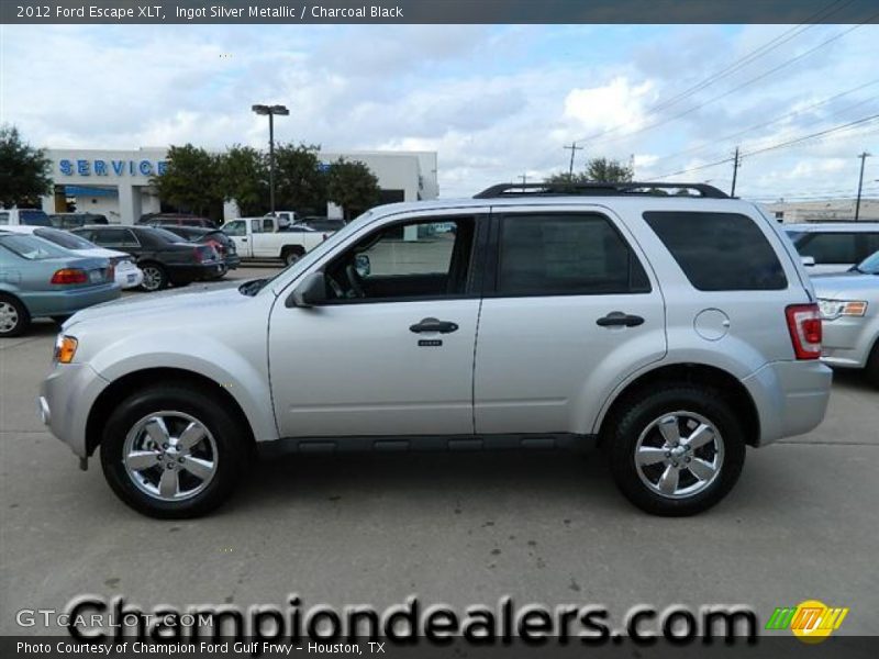 Ingot Silver Metallic / Charcoal Black 2012 Ford Escape XLT
