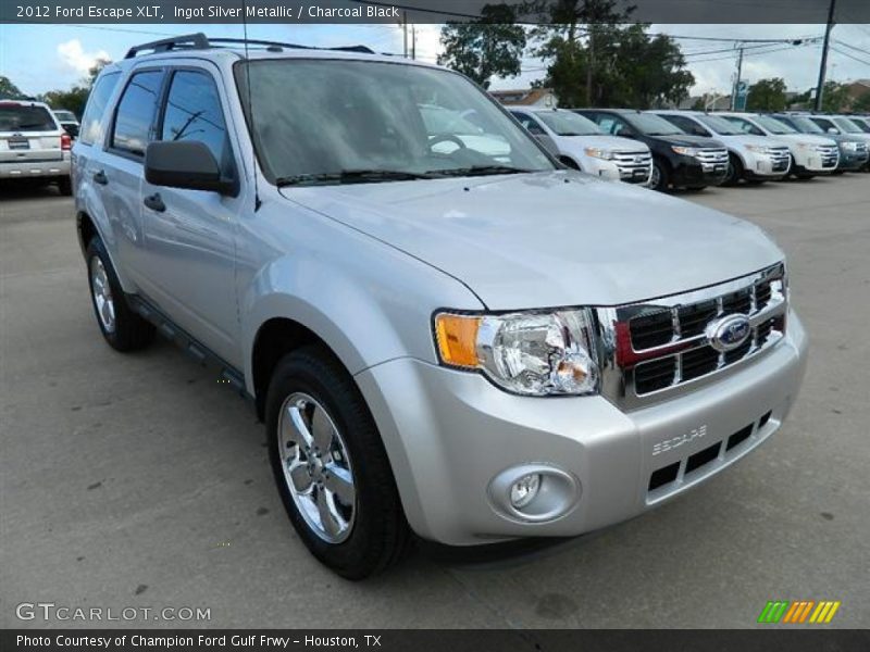 Ingot Silver Metallic / Charcoal Black 2012 Ford Escape XLT