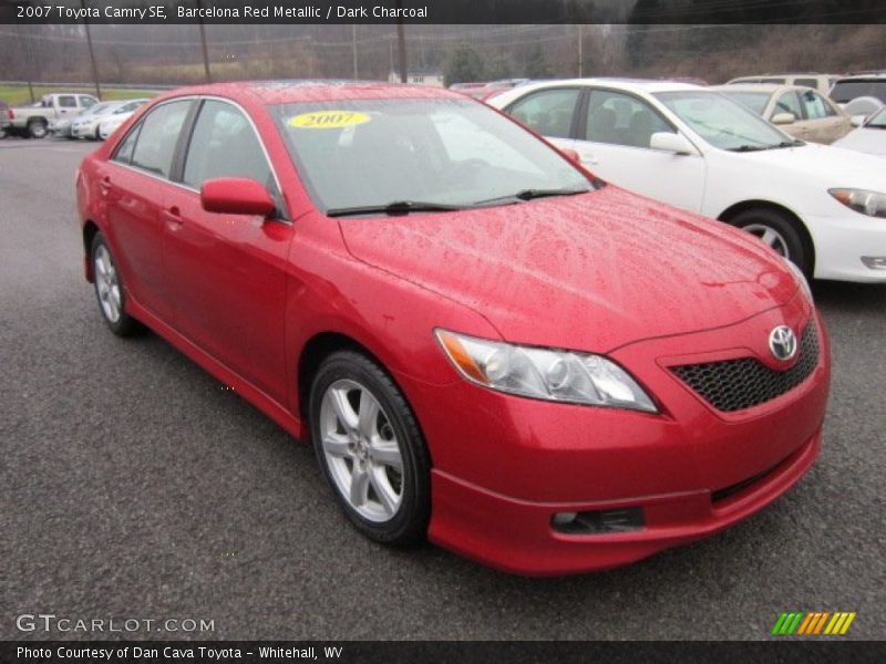 Barcelona Red Metallic / Dark Charcoal 2007 Toyota Camry SE