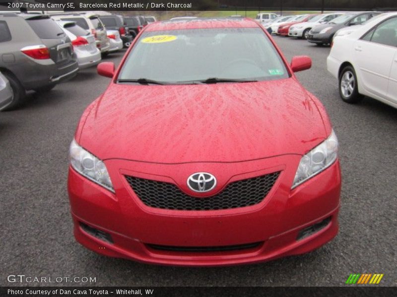 Barcelona Red Metallic / Dark Charcoal 2007 Toyota Camry SE