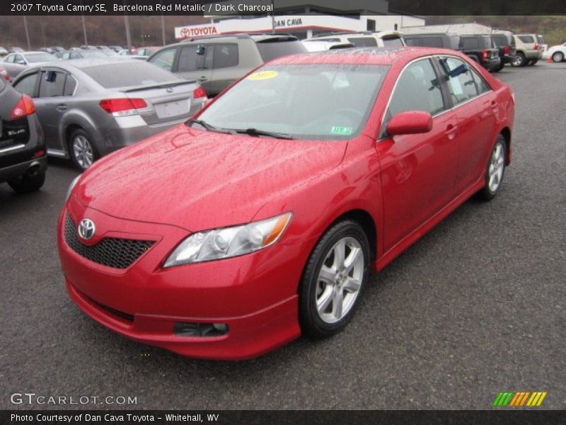 Barcelona Red Metallic / Dark Charcoal 2007 Toyota Camry SE